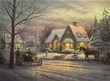 クリスマスの思い出 トーマス・キンケード Oil Paintings